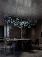 White Manta Branch Chandelier