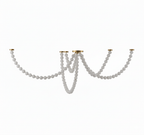 Pearl Glass Necklace Balls Chandelier