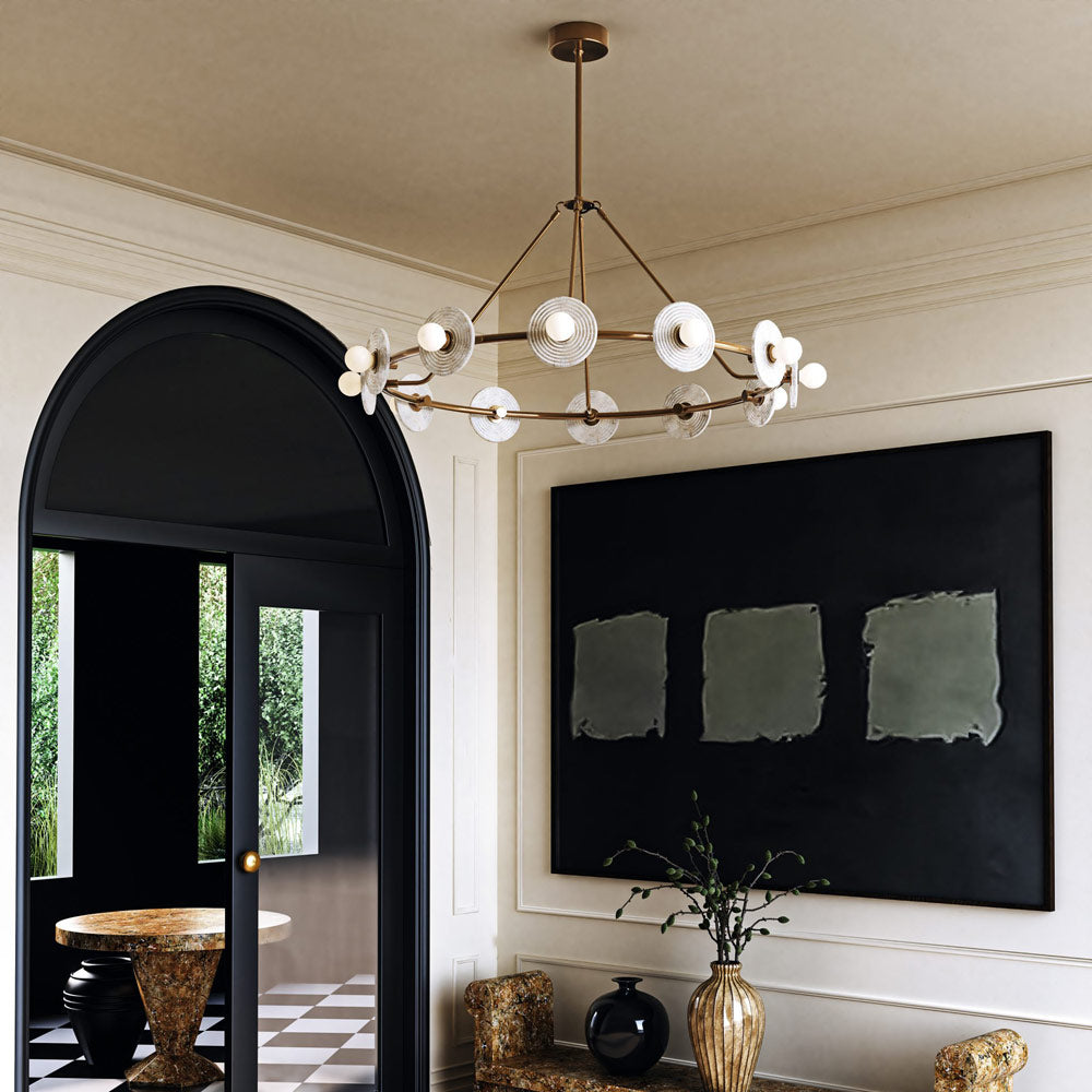 Dahlia Alabaster Chandelier by Bling Lighting Studio
