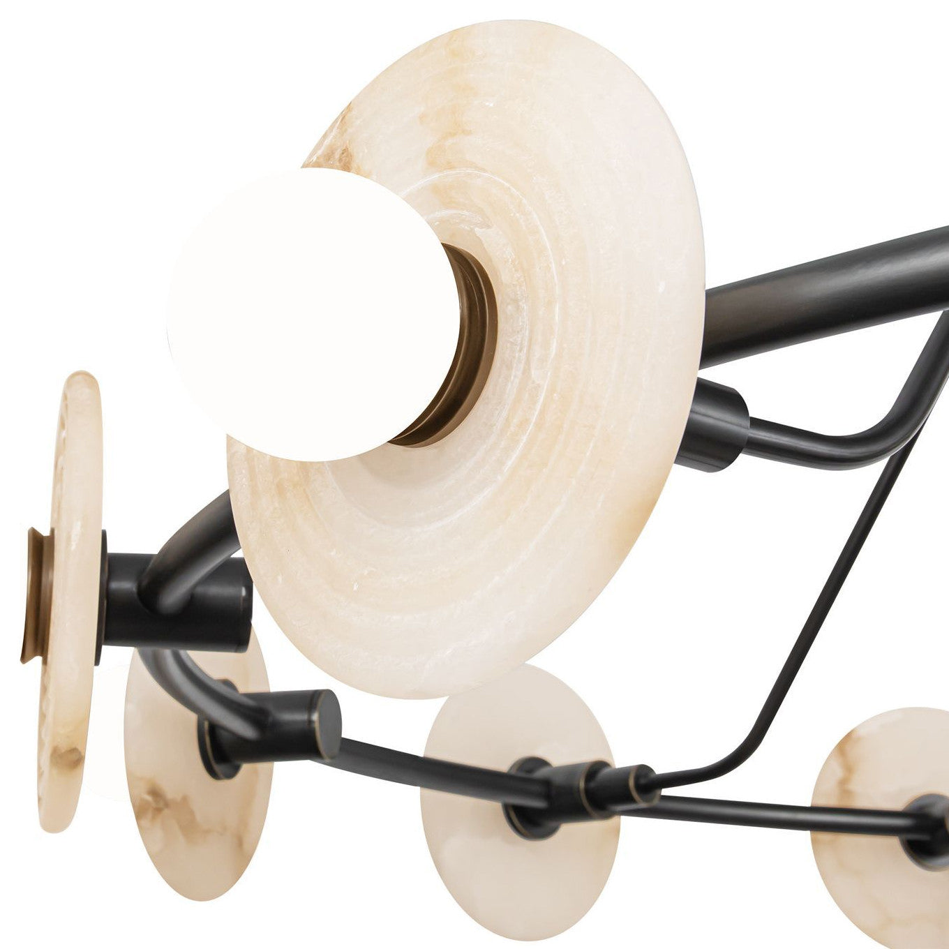 Dahlia Alabaster Chandelier by Bling Lighting Studio