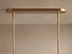 Daphne Metal Linear Chandelier material and finish detail