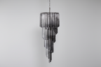 Dark Themed Cascading Rain Chandelier by Bling Lighting Studio