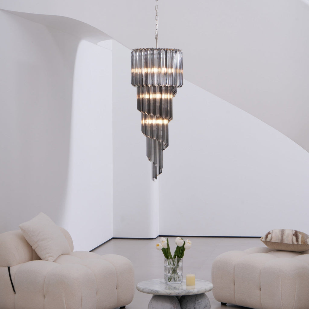 Dark Themed Cascading Rain Chandelier product image