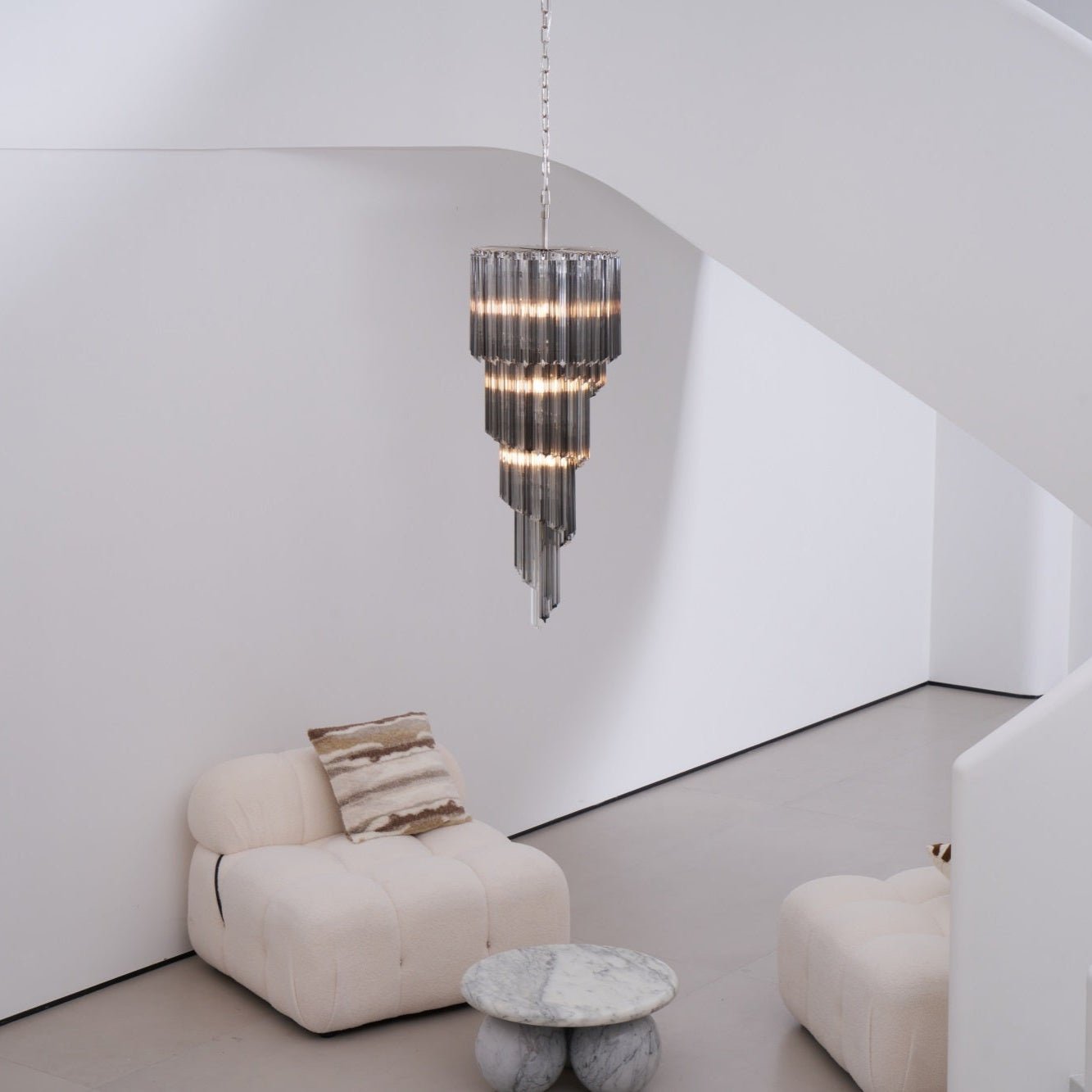 Dark Themed Cascading Rain Chandelier product image