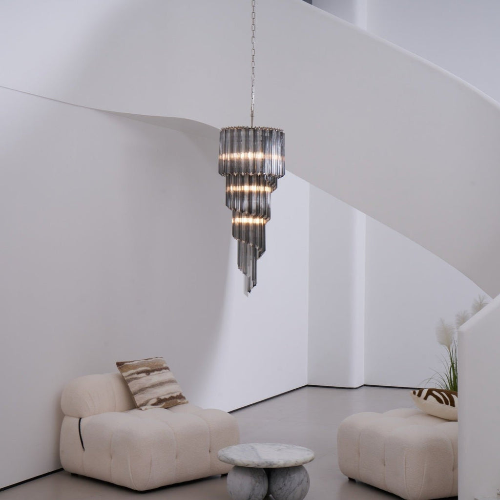 Dark Themed Cascading Rain Chandelier product image