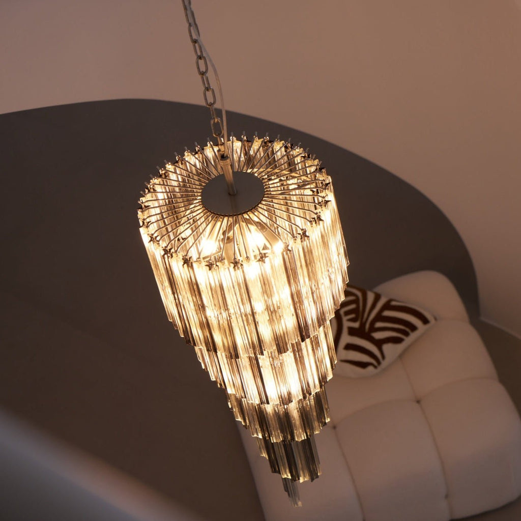 Dark Themed Cascading Rain Chandelier product image