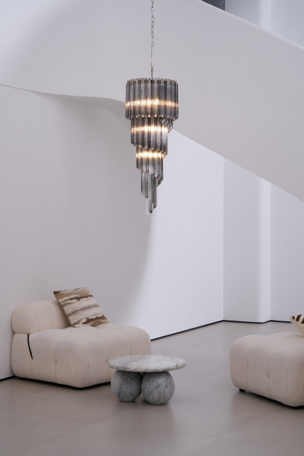 Dark Themed Cascading Rain Chandelier product image