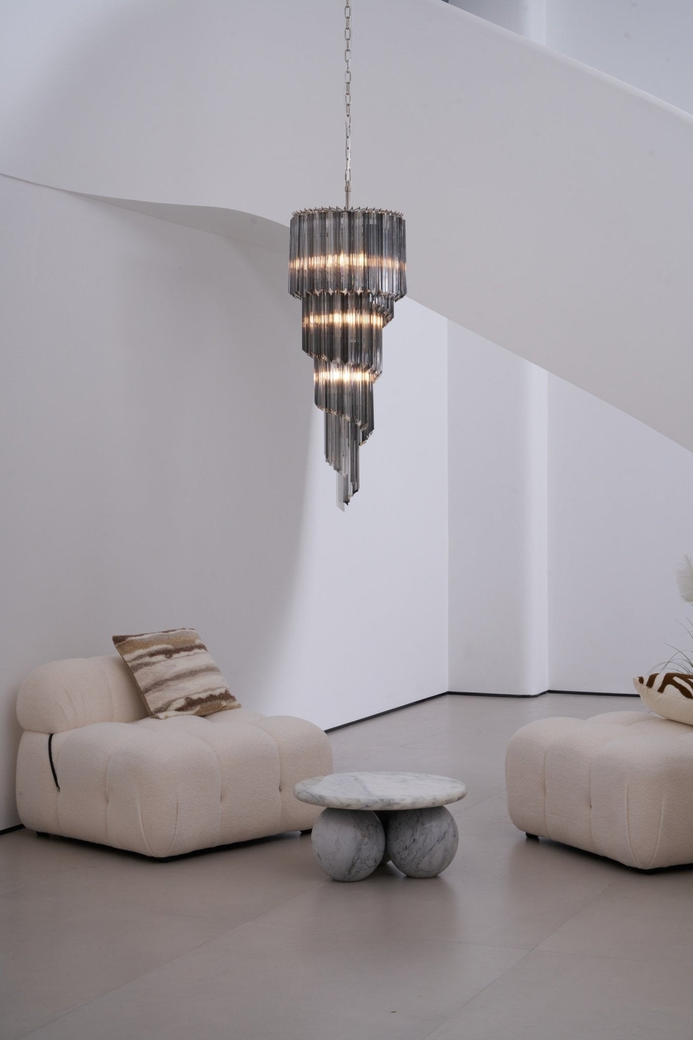 Dark Themed Cascading Rain Chandelier product image