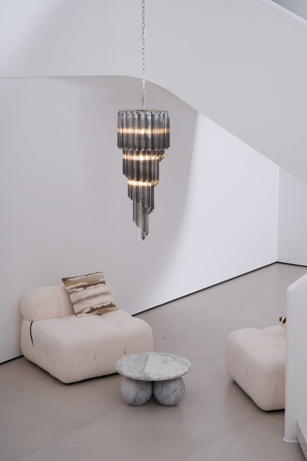 Dark Themed Cascading Rain Chandelier product image