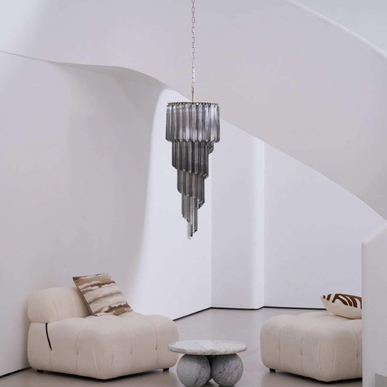 Dark Themed Cascading Rain Chandelier product image
