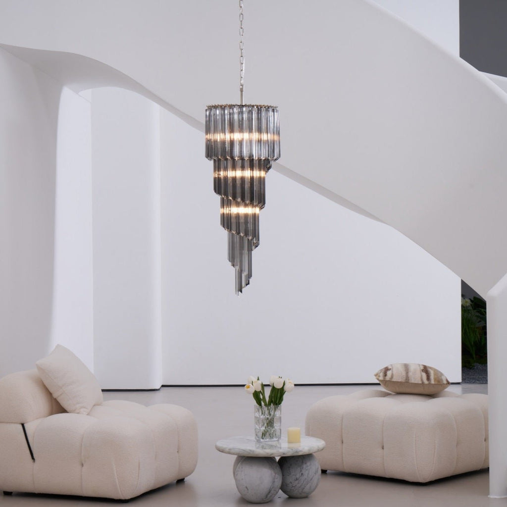 Dark Themed Cascading Rain Chandelier product image