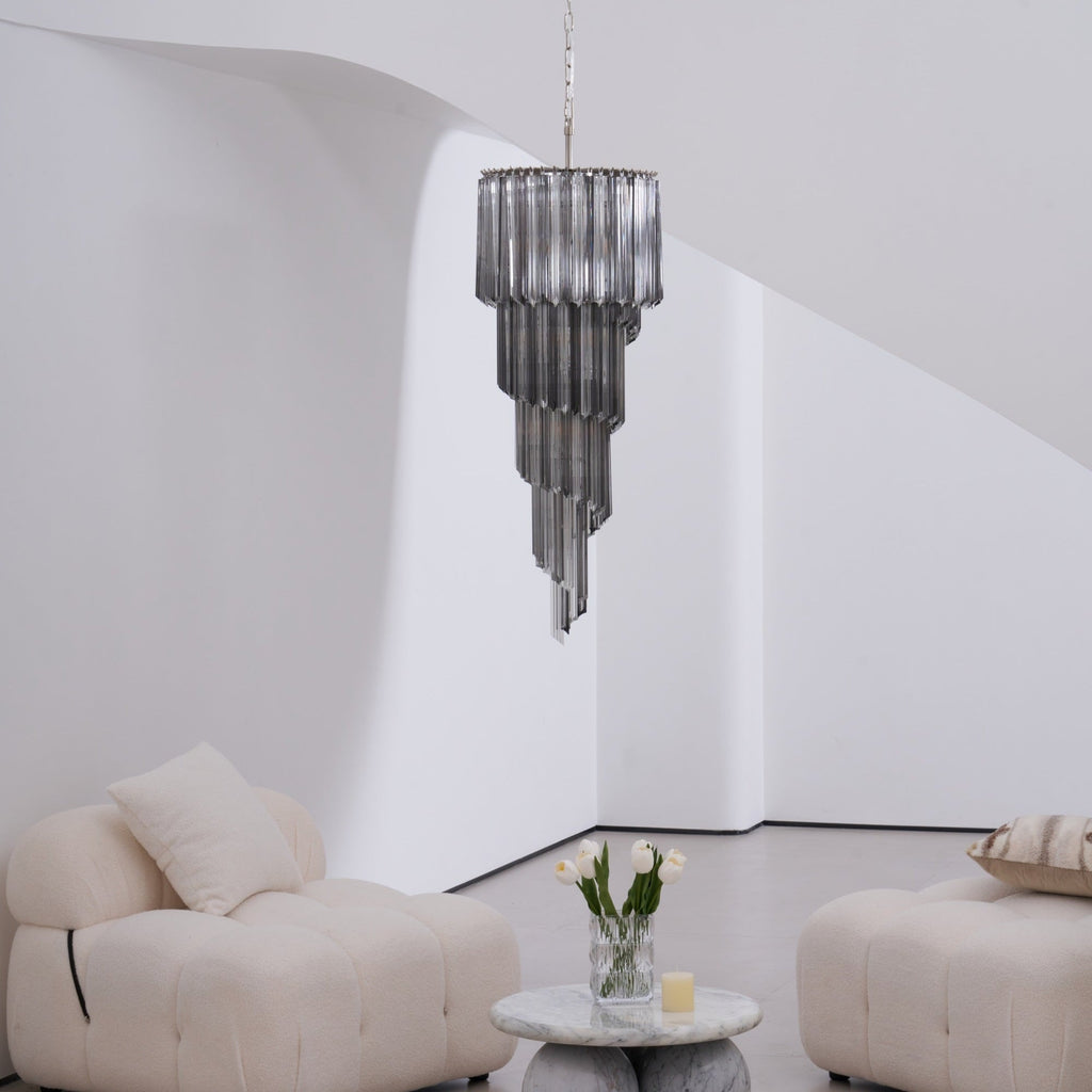 Dark Themed Cascading Rain Chandelier product image