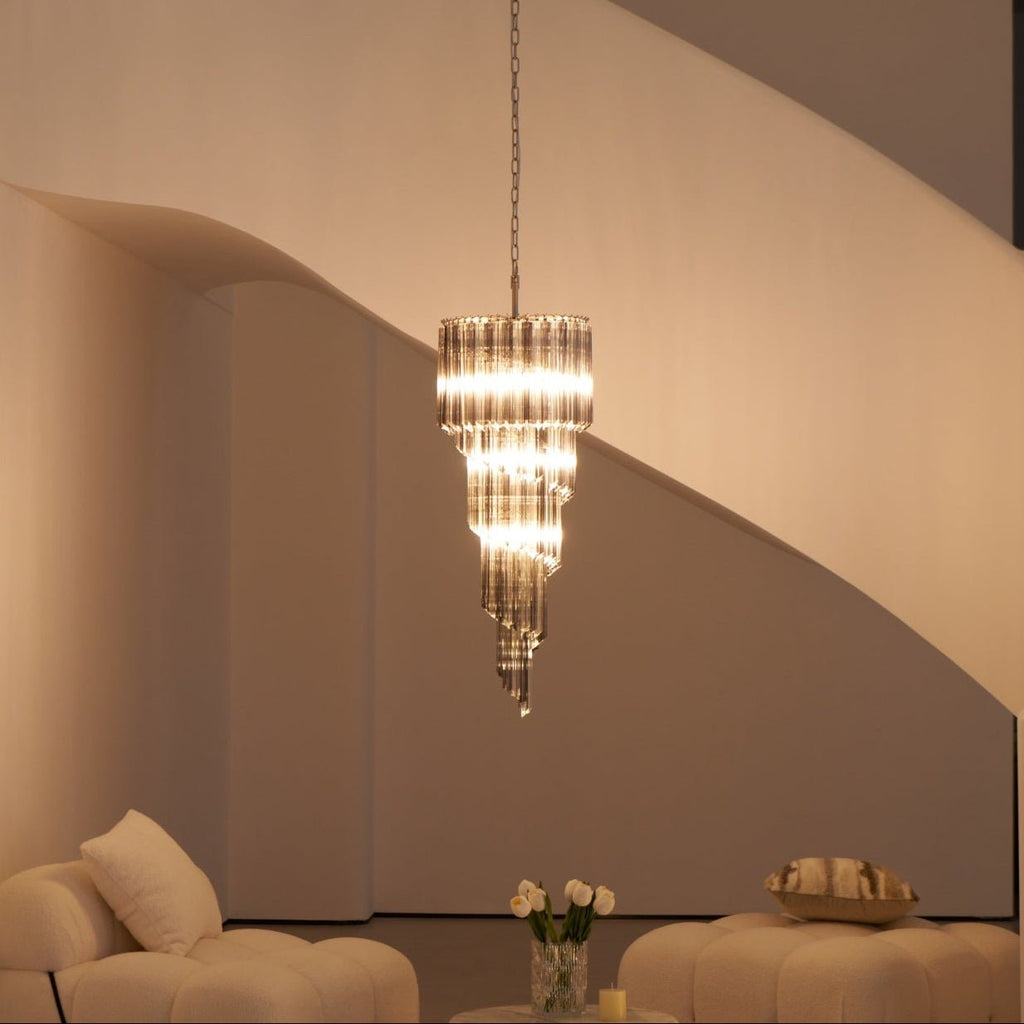 Dark Themed Cascading Rain Chandelier product image