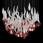Green Orchid Cascade Chandelier