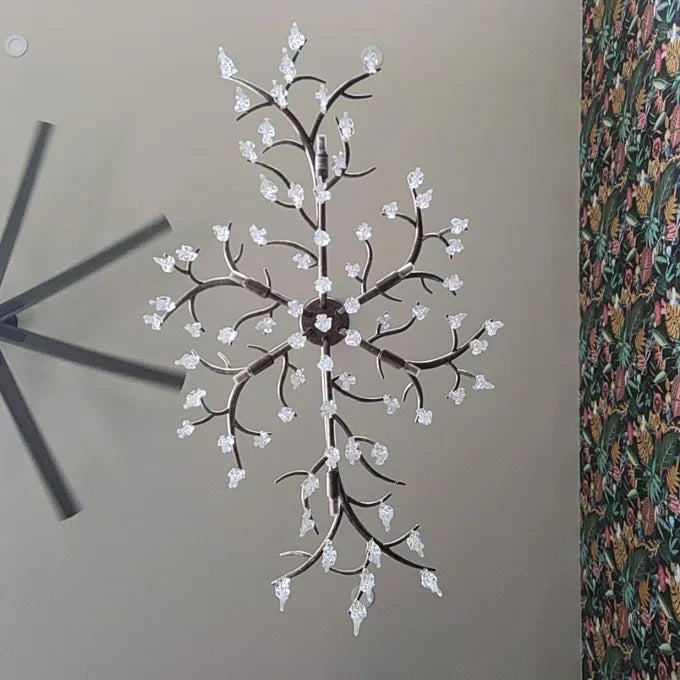 Luxury Crystal Geometric Branch Chandelier by Bling Lighting Studio