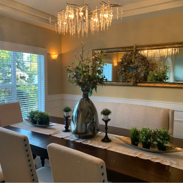 Luxury Crystal Geometric Branch Chandelier by Bling Lighting Studio
