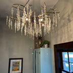 Luxury Crystal Geometric Branch Chandelier by Bling Lighting Studio