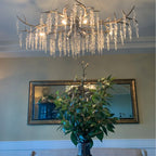 Luxury Crystal Geometric Branch Chandelier by Bling Lighting Studio