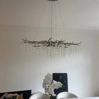 Luxury Crystal Geometric Branch Chandelier by Bling Lighting Studio