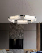 Delia Alabaster Chandelier 23.6''31.5'' by Bling Lighting Studio