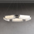 Delia Alabaster Chandelier 23.6''31.5'' by Bling Lighting Studio