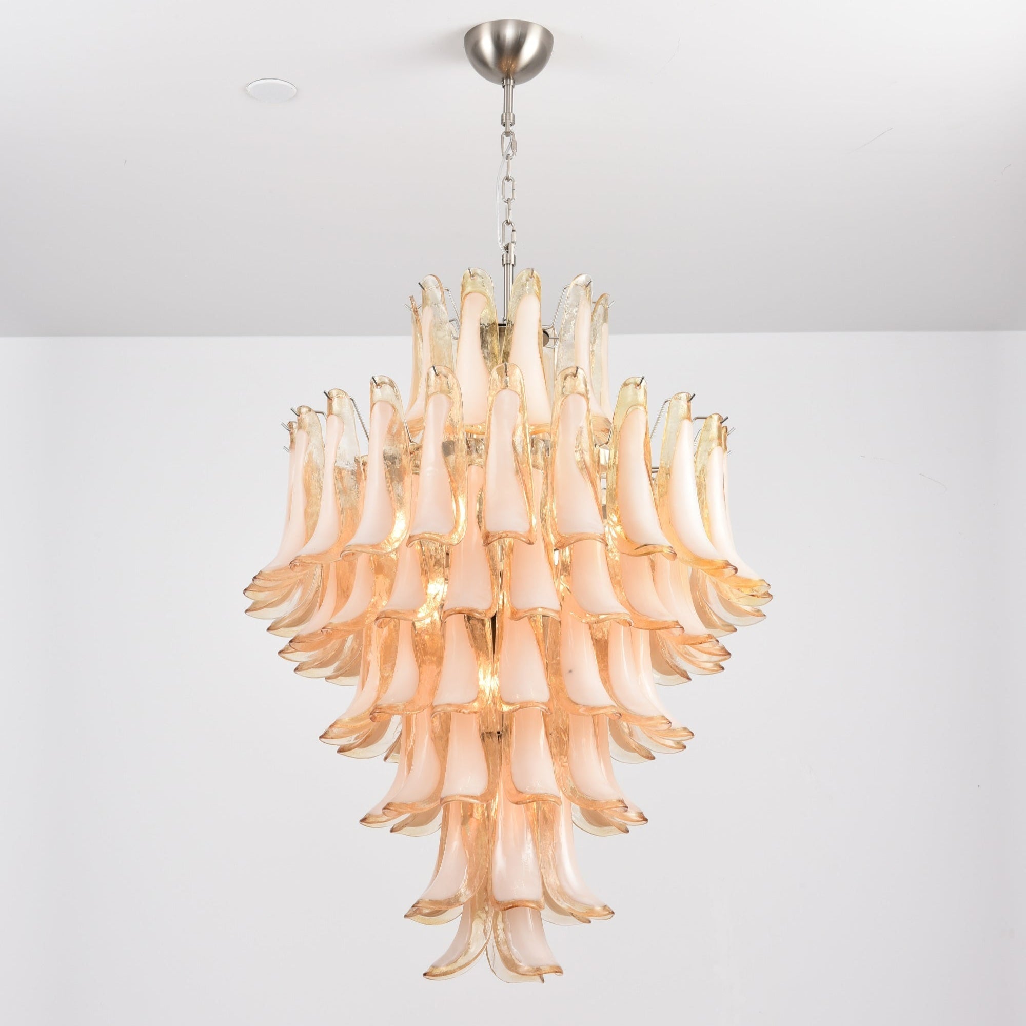 Designer Amber Cloud Murano Glass Petals Chandelier product image