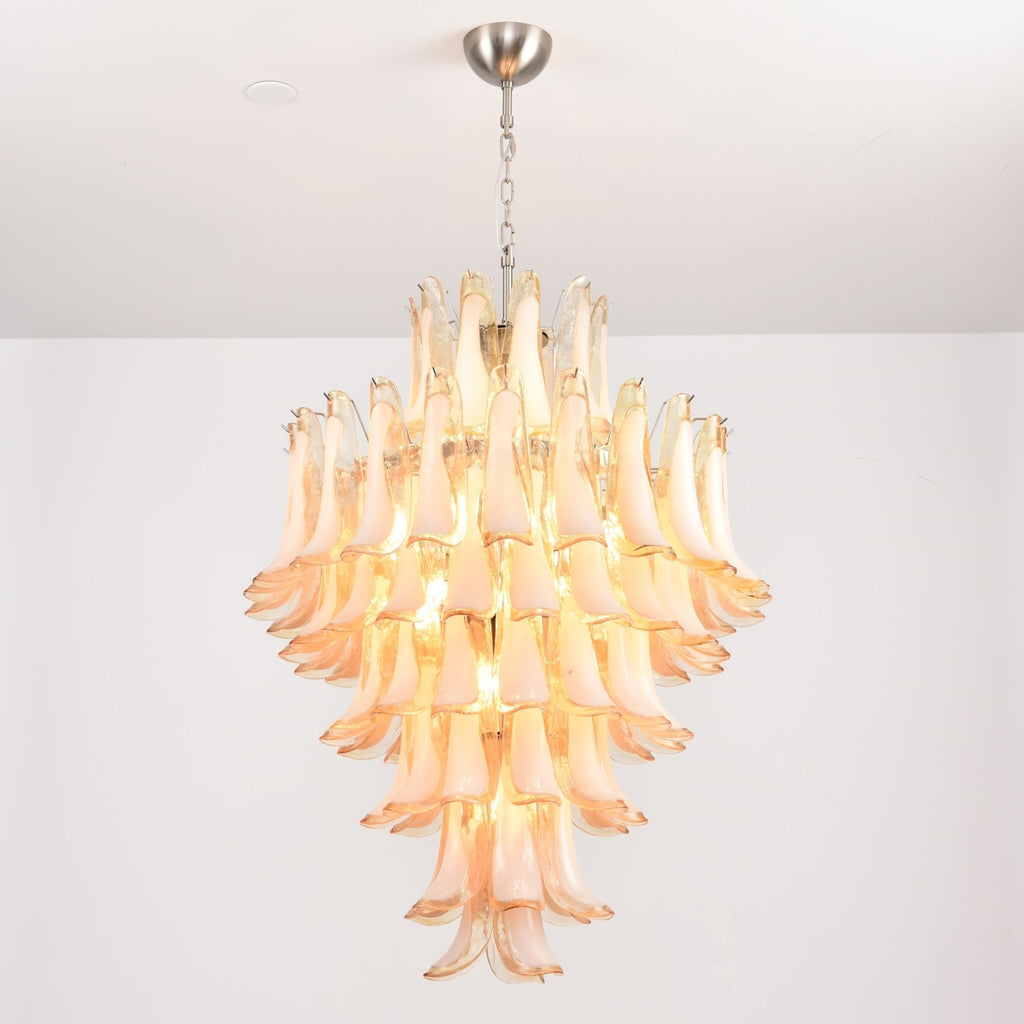 Designer Amber Cloud Murano Glass Petals Chandelier product image