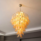 Designer Amber Cloud Murano Glass Petals Chandelier product image