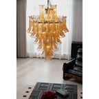 Designer Amber Cloud Murano Glass Petals Chandelier product image
