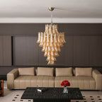 Designer Amber Cloud Murano Glass Petals Chandelier product image