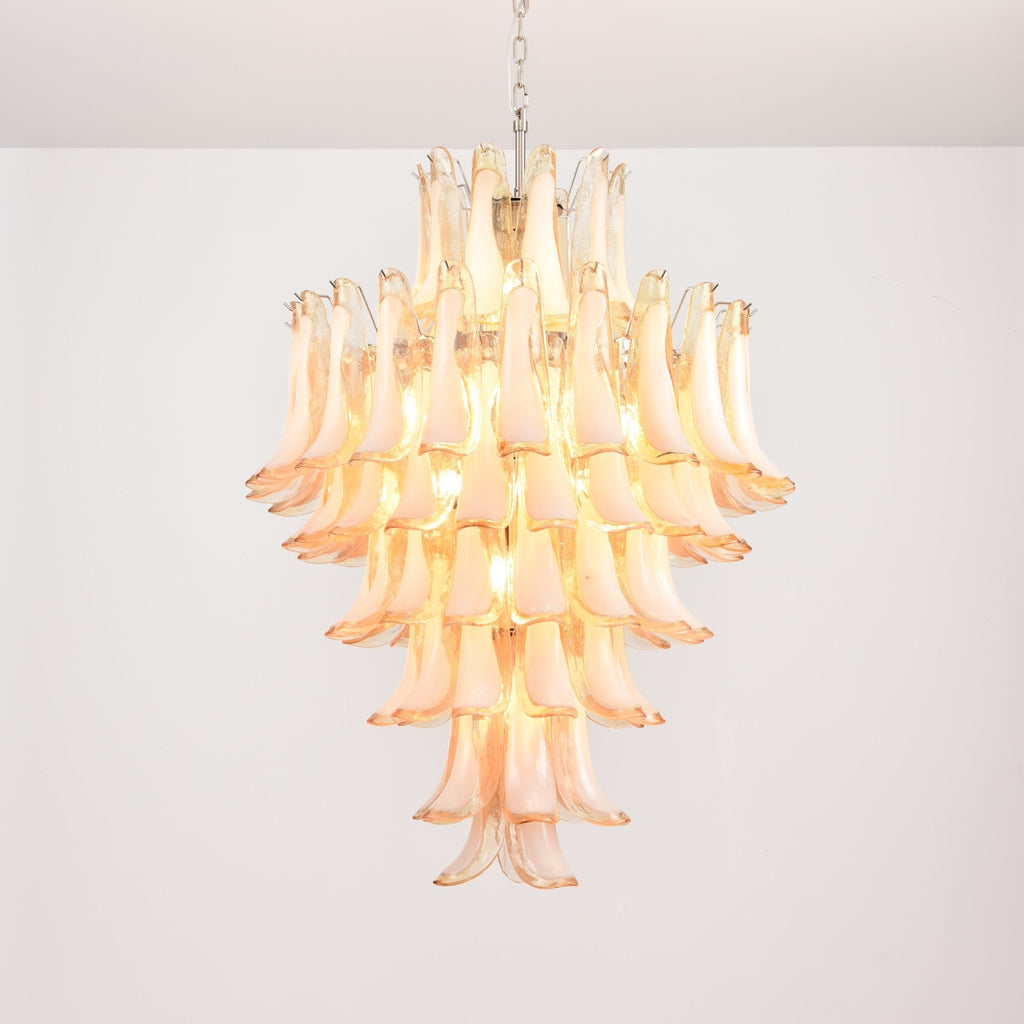 Designer Amber Cloud Murano Glass Petals Chandelier product image