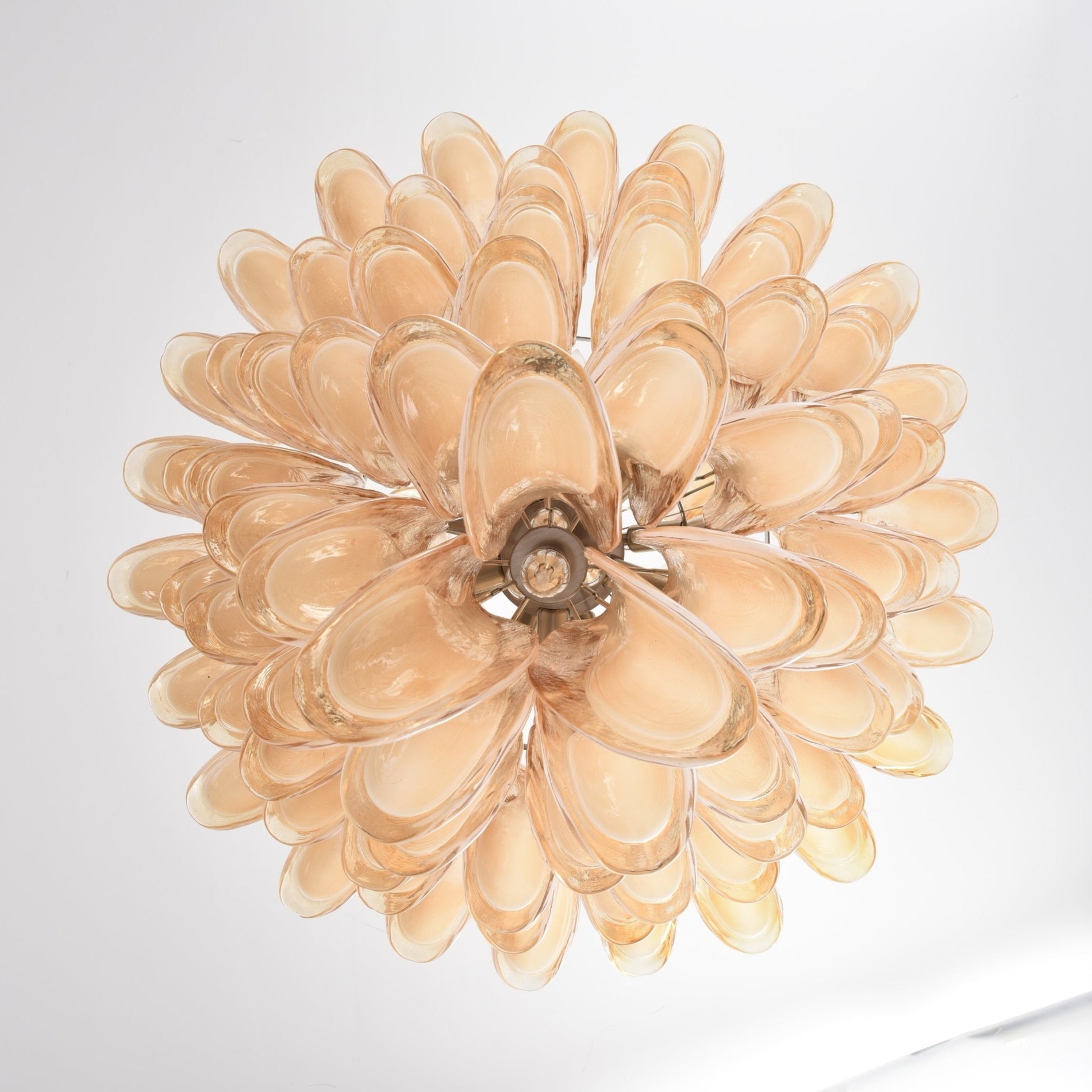 Designer Amber Cloud Murano Glass Petals Chandelier product image