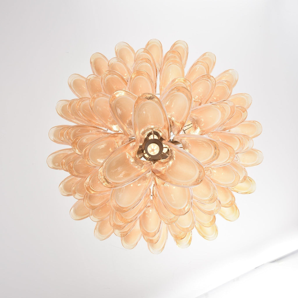 Designer Amber Cloud Murano Glass Petals Chandelier product image