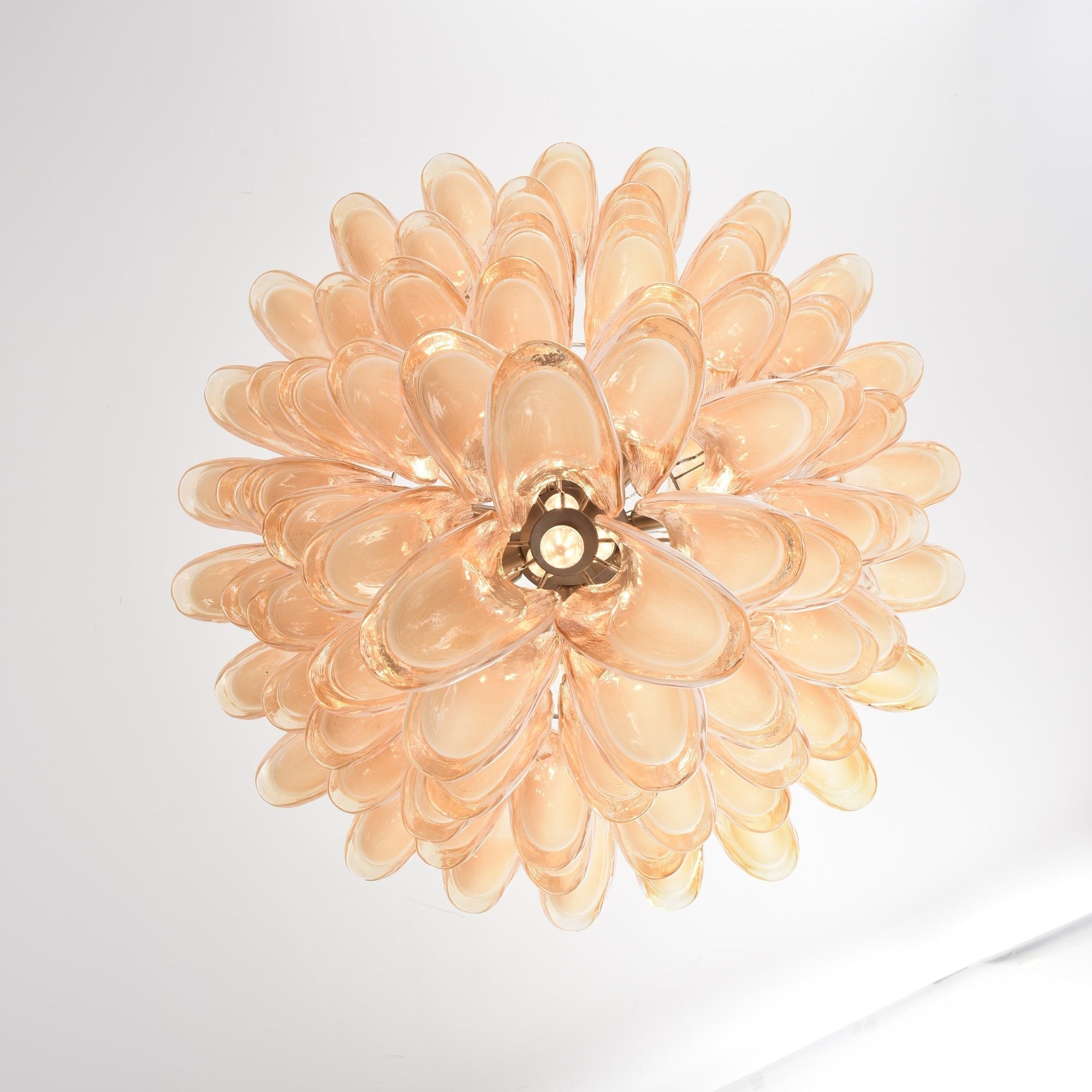 Designer Amber Cloud Murano Glass Petals Chandelier product image