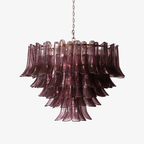 Designer Amethyst Bloom Chandelier by Bling Lighting Studio