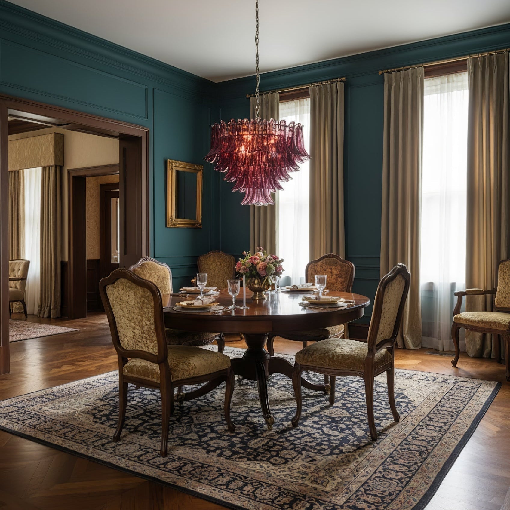 Designer Amethyst Bloom Chandelier product image