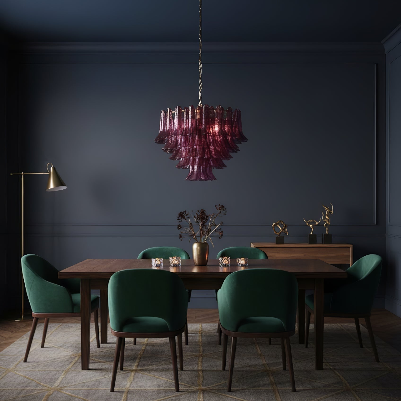 Designer Amethyst Bloom Chandelier product image