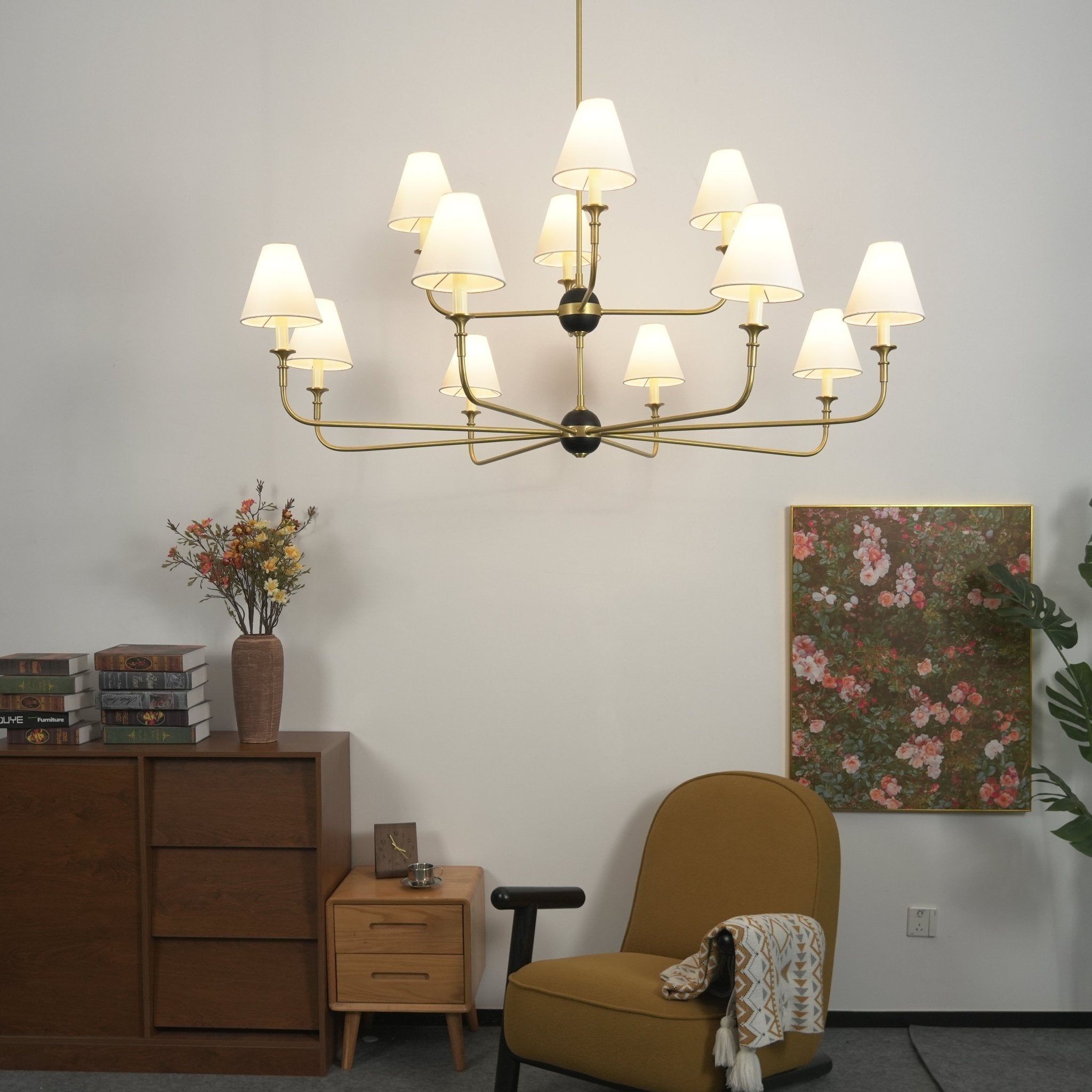 Designer Astris Brass Chandelier product image