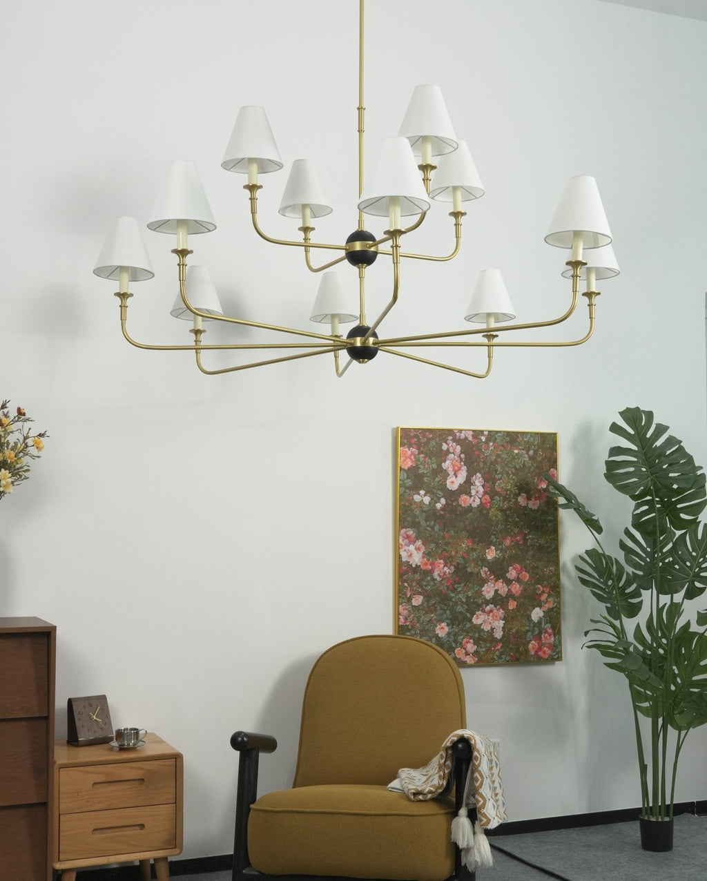 Designer Astris Brass Chandelier product image