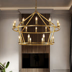 Designer Aurevon Grand Wheel Chandelier detail view