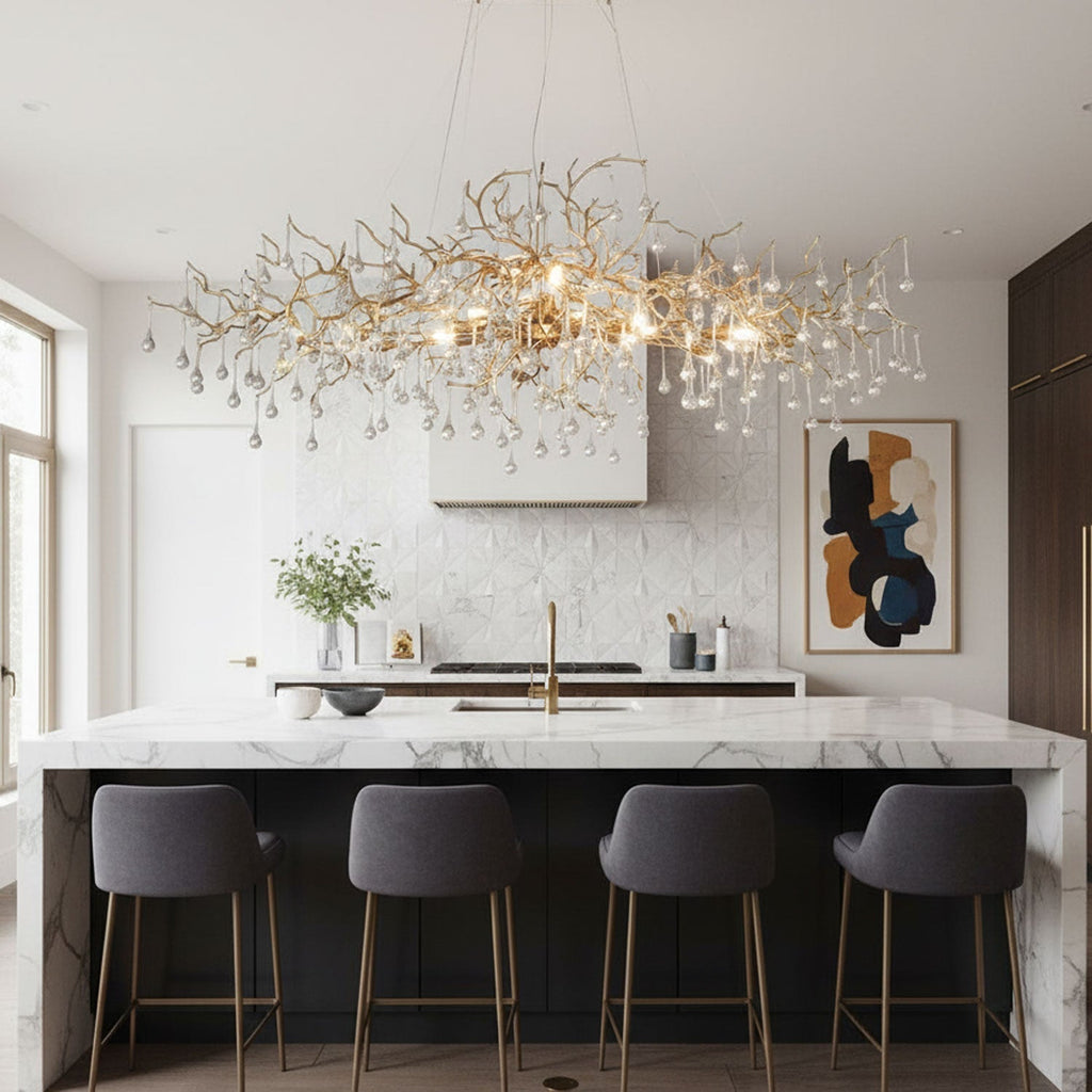 Designer Bijou Chandelier detail view