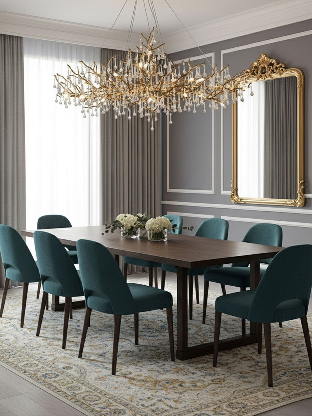 Designer Bijou Chandelier material and finish detail