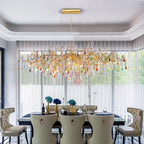 Designer Colorful Raindrop Brass Branch Chandelier product image