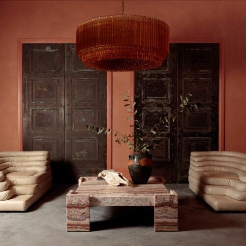Designer Grande Amaro Drum Chandelier product image