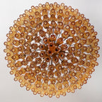 Designer Murano Rhombus Amber Poliedri Glass Chandelier product image