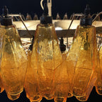 Designer Murano Rhombus Amber Poliedri Glass Chandelier product image