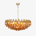 Designer Murano Rhombus Amber Poliedri Glass Chandelier product image