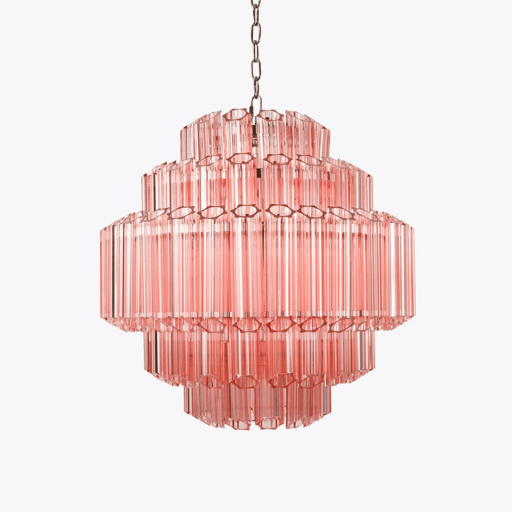 Designer Pink Palermo Murano Chandelier product image