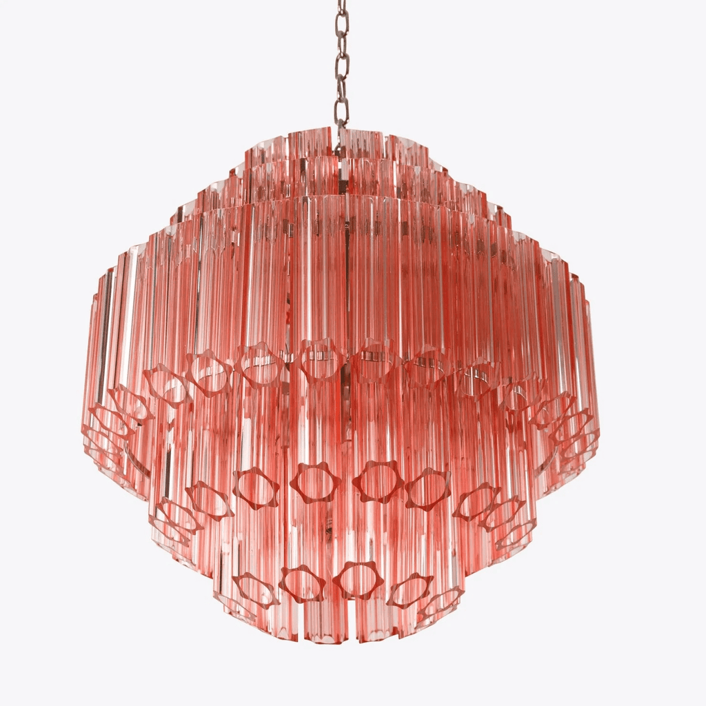 Designer Pink Palermo Murano Chandelier product image