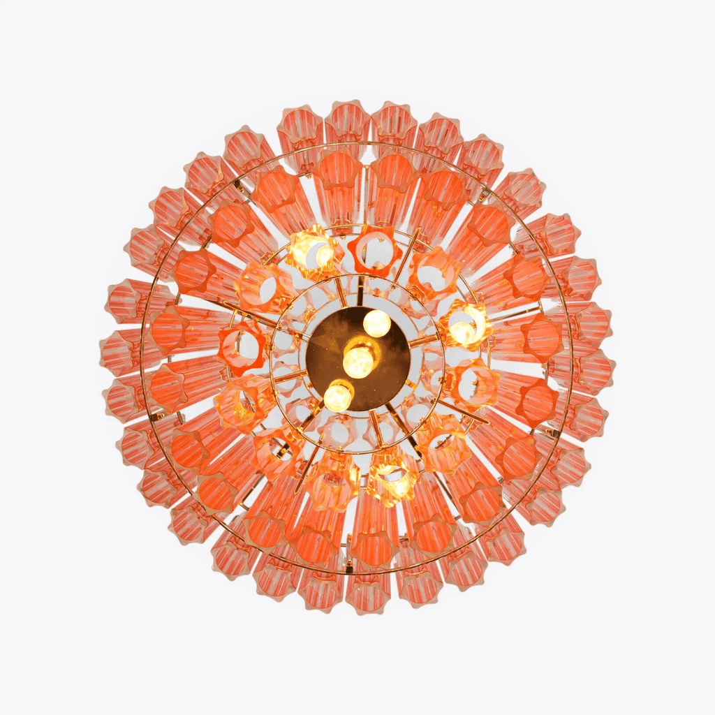 Designer Pink Palermo Murano Chandelier product image